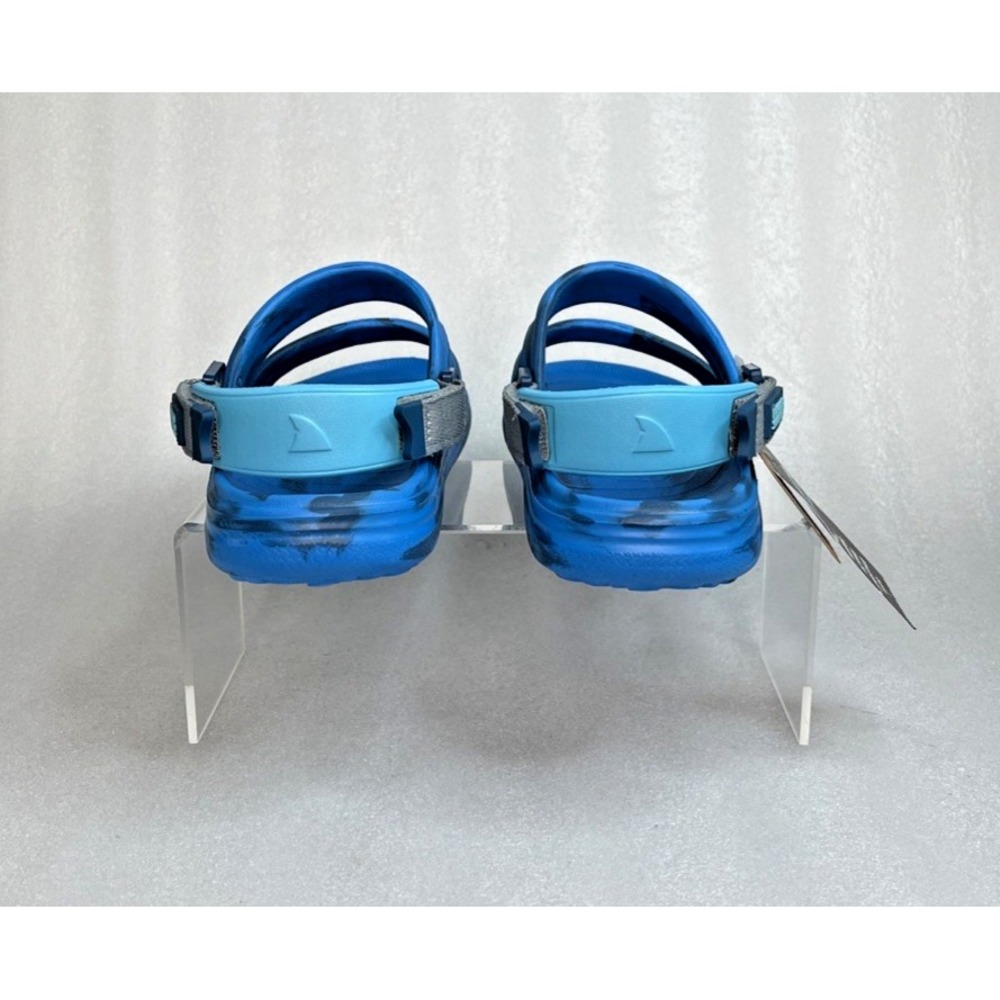 Rugged Shark Adventure Trail Blue Sandals Floatable Washable Boys Size 2 NEW - Picture 10 of 16